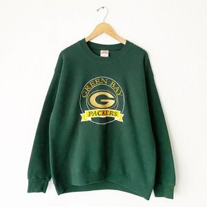 Vintage Green Bay Packers Crewneck Sweatshirt R5Z